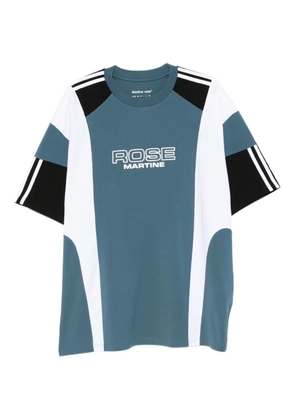 Martine Rose panelled stripe T-shirt - Blue