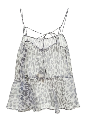 Baum Und Pferdgarten ruffled top - Grey