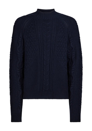 DONDUP cable knit sweater - Blue