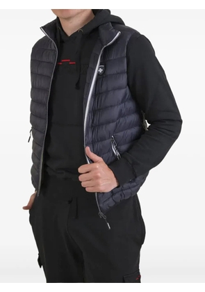 PODHIO logo-patch padded gilet - Grey