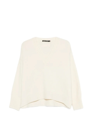 nicholson & nicholson Aura Off V-neck sweater - Neutrals