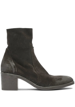 strategia shoes zip-detail block-heel boots - Black