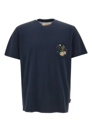 BOB embroidered-pocket T-shirt - BLU