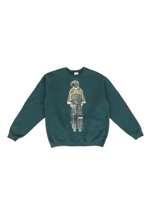 DRx FARMAxY FOR LN-CC graphic-print crew-neck sweatshirt - Green