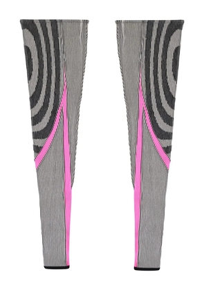 Paolina Russo ribbed leg warmers - Black