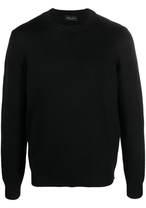 Roberto Collina crew-neck merino-wool jumper - Black