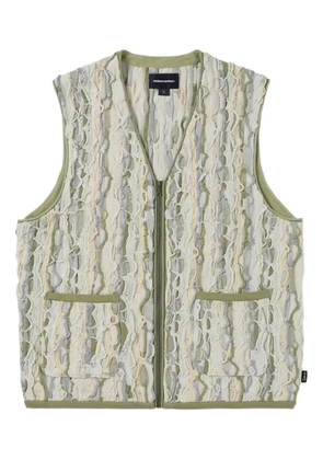 This Is Never That abstract-print gilet - Green