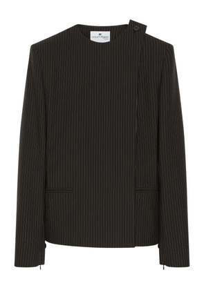 Courrèges pinstriped blazer - Black