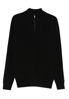 MC2 Saint Barth zip mock-neck sweater - Black