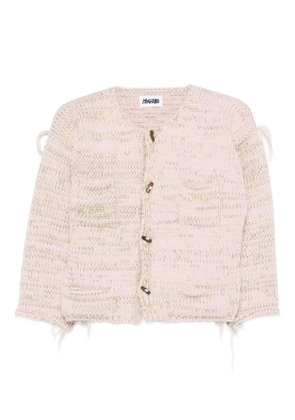 Magliano toggle-fastening textured cardigan - Pink