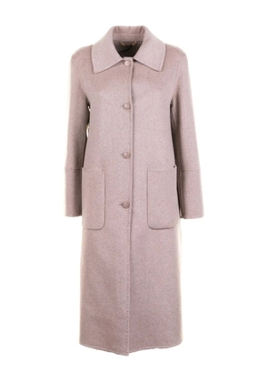 Seventy patch-pockets buttoned single-breasted coat - Pink