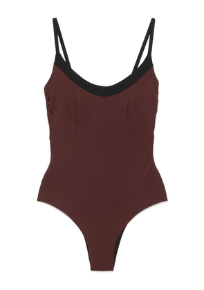 Fisico underwire-cup swimsuit - Brown