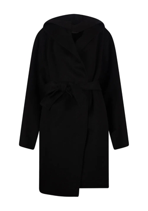 Park Place Nicole hooded belted coat - Black