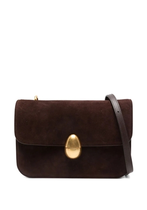 NEOUS suede clasp-fastening shoulder bag - Brown