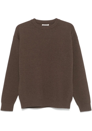 Auralee ribbed-knit sweater - Brown