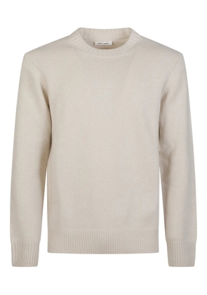 Soft Goat ribbed crew-neck sweater - Neutrals