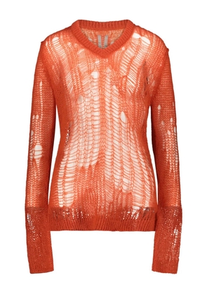 Rick Owens spider V-neck sweater - Orange
