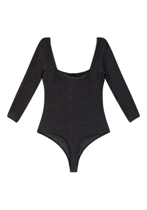 BOSS picot trim bodysuit - Black