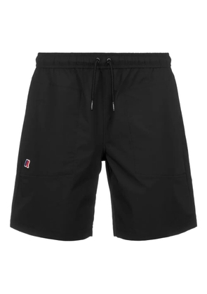 K-Way drawstring logo-detail track shorts - Black