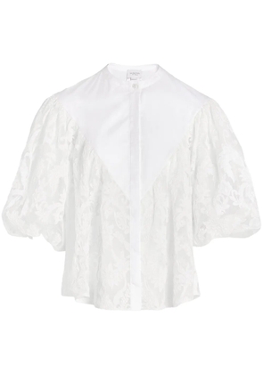 Giambattista Valli embroidered lace blouse - White