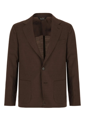 COLAMARINO wool single-breasted blazer - Brown