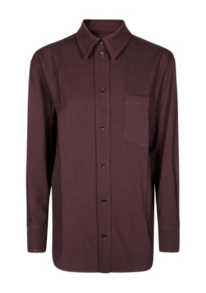 Victoria Beckham buttoned long-sleeves shirt - Red