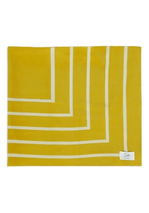 St. Agni border-stripe silk scarf - Yellow