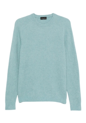 Roberto Collina ribbed crew-neck sweater - Blue