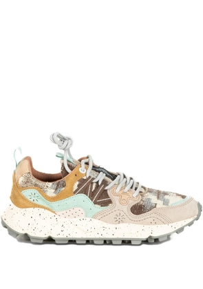 Flower Yamano 3 printed sneakers - Neutrals