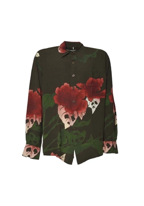 OUR LEGACY floral pocket shirt - Green