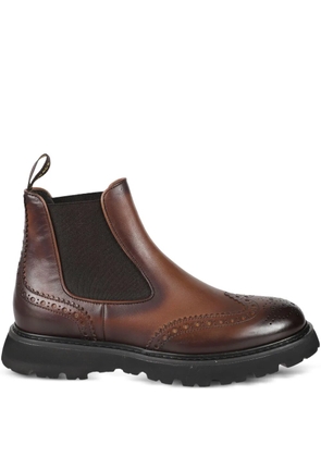 Doucal's leather Chelsea boots - Brown