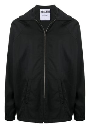 Moschino logo print windbreaker - Black