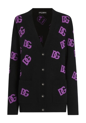 Dolce & Gabbana DNA logo-motif cardigan - Black