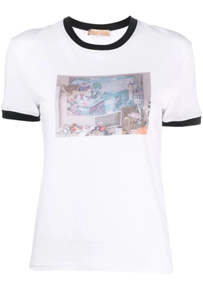 CORMIO printed cotton t-shirt - White