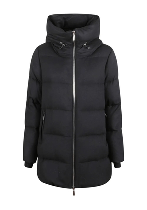 Moorer Carinzia hooded coat - Black