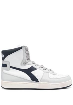 Diadora Mi Basket Used leather sneakers - White