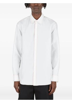 KANGHYUK contrast-stitch shirt - White