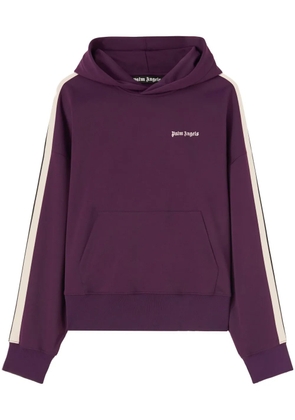 Palm Angels logo-print hoodie - Purple
