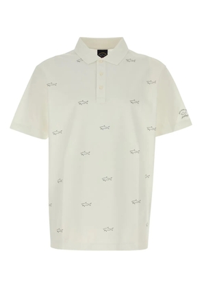 Paul & Shark shark-print polo shirt - Neutrals