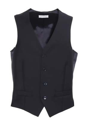 LUIGI BIANCHI MANTOVA satin-finish waistcoat - Black