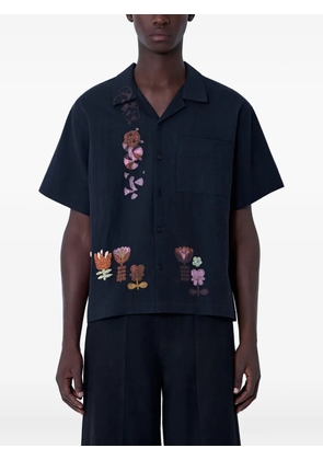 STORY mfg. floral-motif shirt - Black