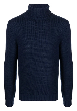 ERALDO roll-neck cashmere jumper - Blue