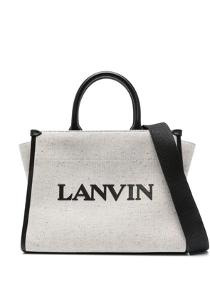 Lanvin logo-embossed tote bag - Neutrals