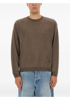 Moschino logo-detail sweater - Brown