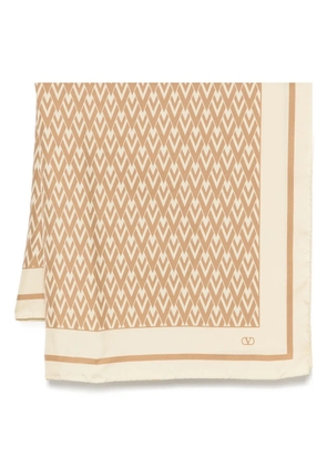 Valentino Garavani Toile Iconographe-print scarf - Neutrals
