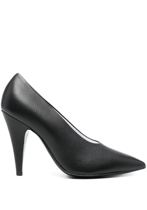Moschino 100mm leather pumps - Black
