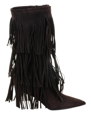 Chantal fringe suede boot - Brown
