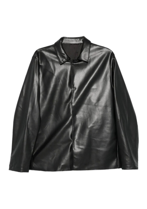 Costumein leather collar jacket - Black