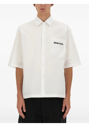 Moschino patch-pocket short-sleeve shirt - White