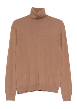 Malo roll-neck sweater - Brown